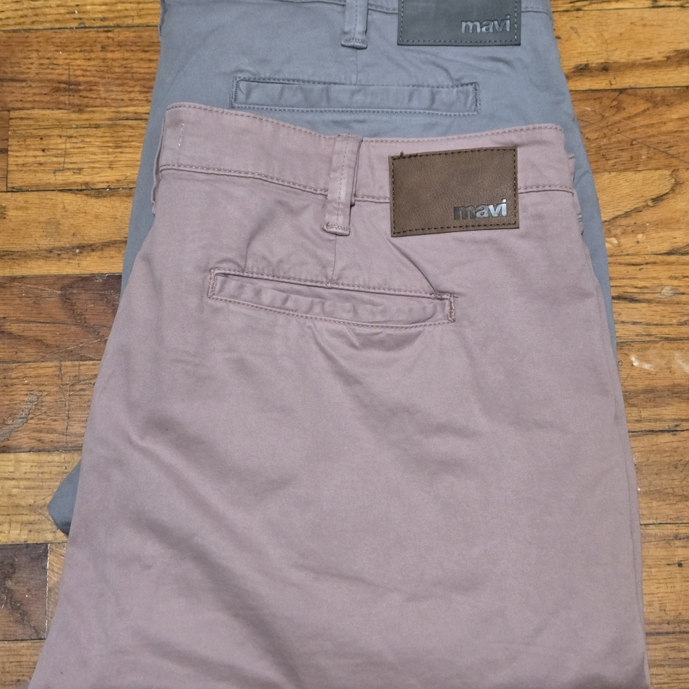 Mavi Jeans Jacob 10.5" & Simon 9" Shorts Size 40 Stretch Flat Front - Lot of 2